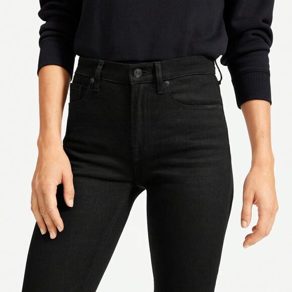 EVERLANE High Rise Skinny Jeans Black 25 - Picture 12 of 12